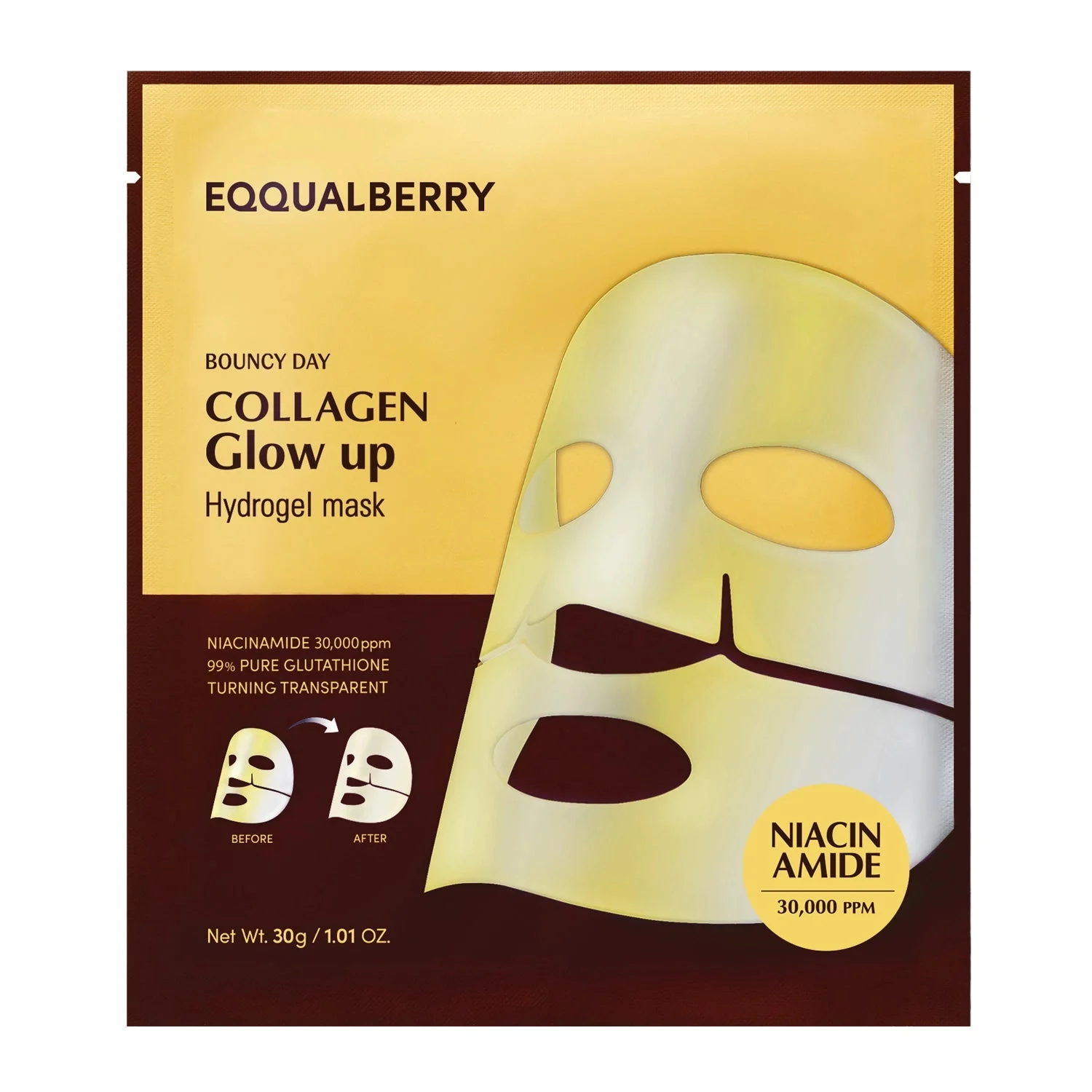 Eqqualberry Collagene Glow Up Hydrogel Maschera Illuminante 30g