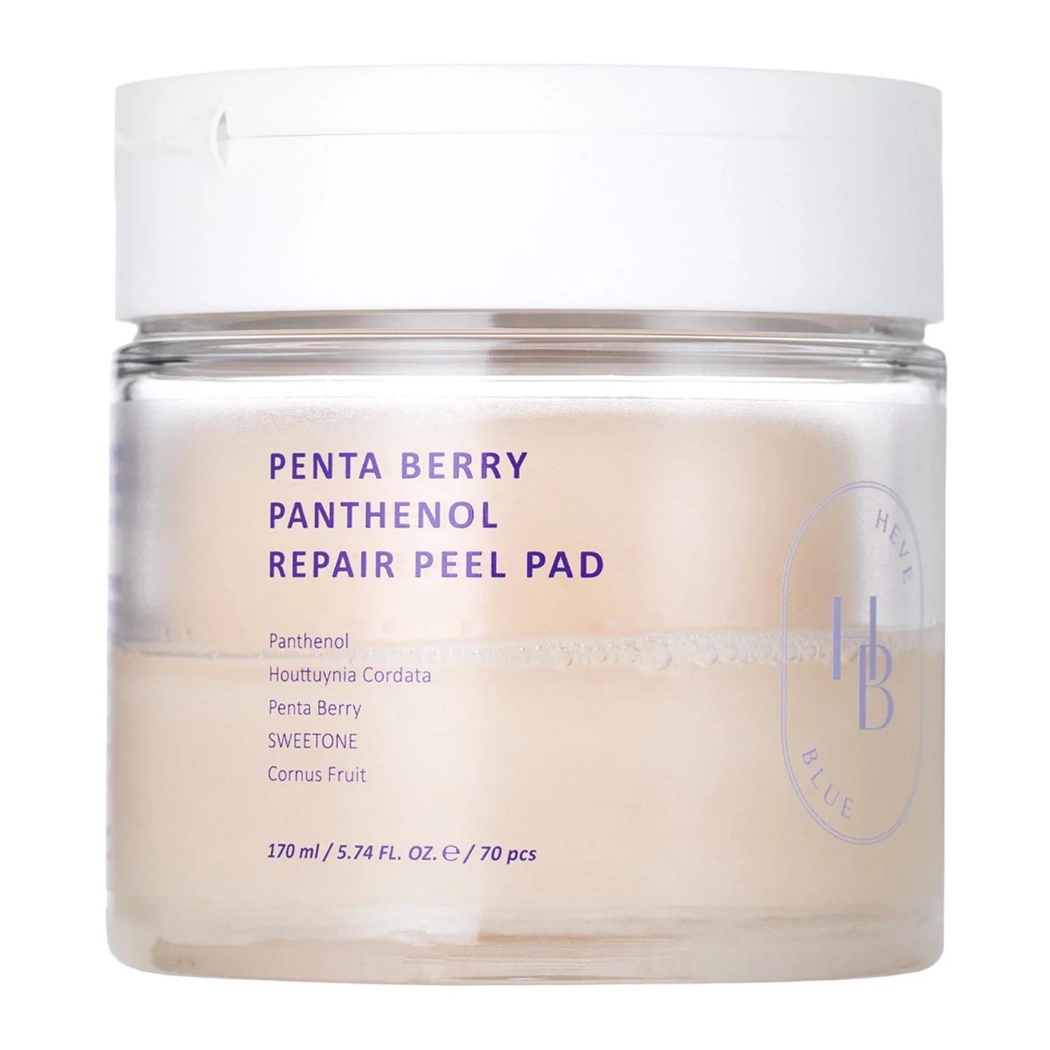Heveblue Penta Berry Panthenol Repair Peel Pad Esfoliante 70 pz