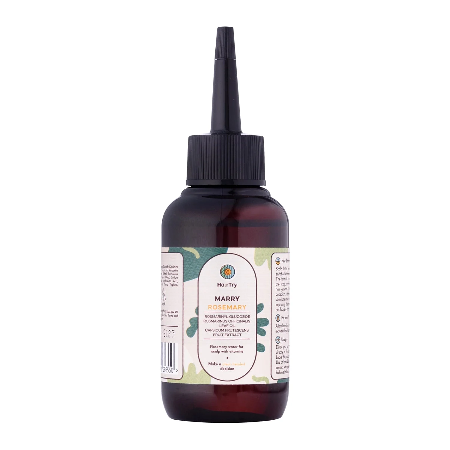 HairTry Marry Rosemary Acqua Rosmarino Cuoio Capelluto con Vitamine 100ml
