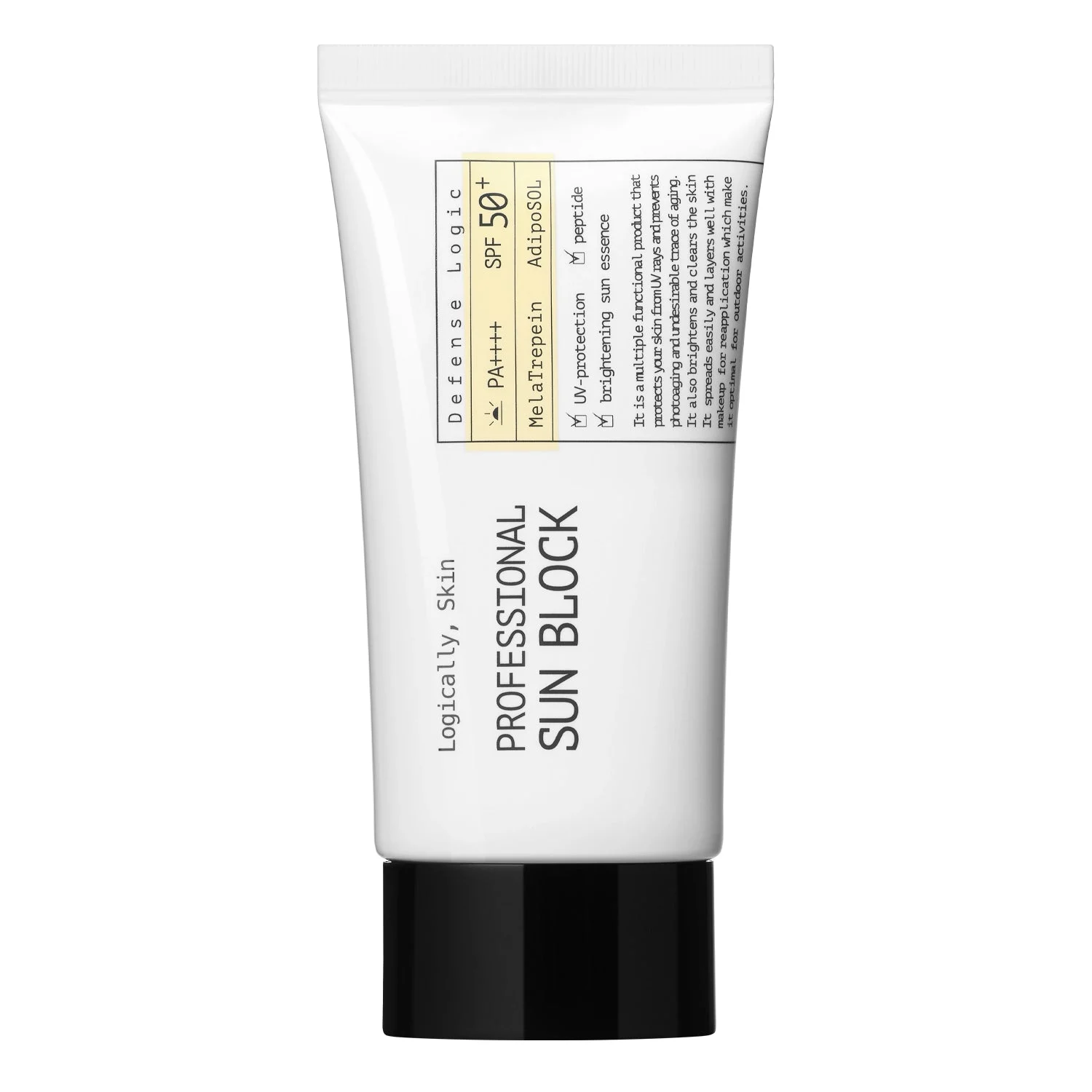 Logically, Skin Professional Sun Block SPF50+ Crema Solare Lenitiva 70g