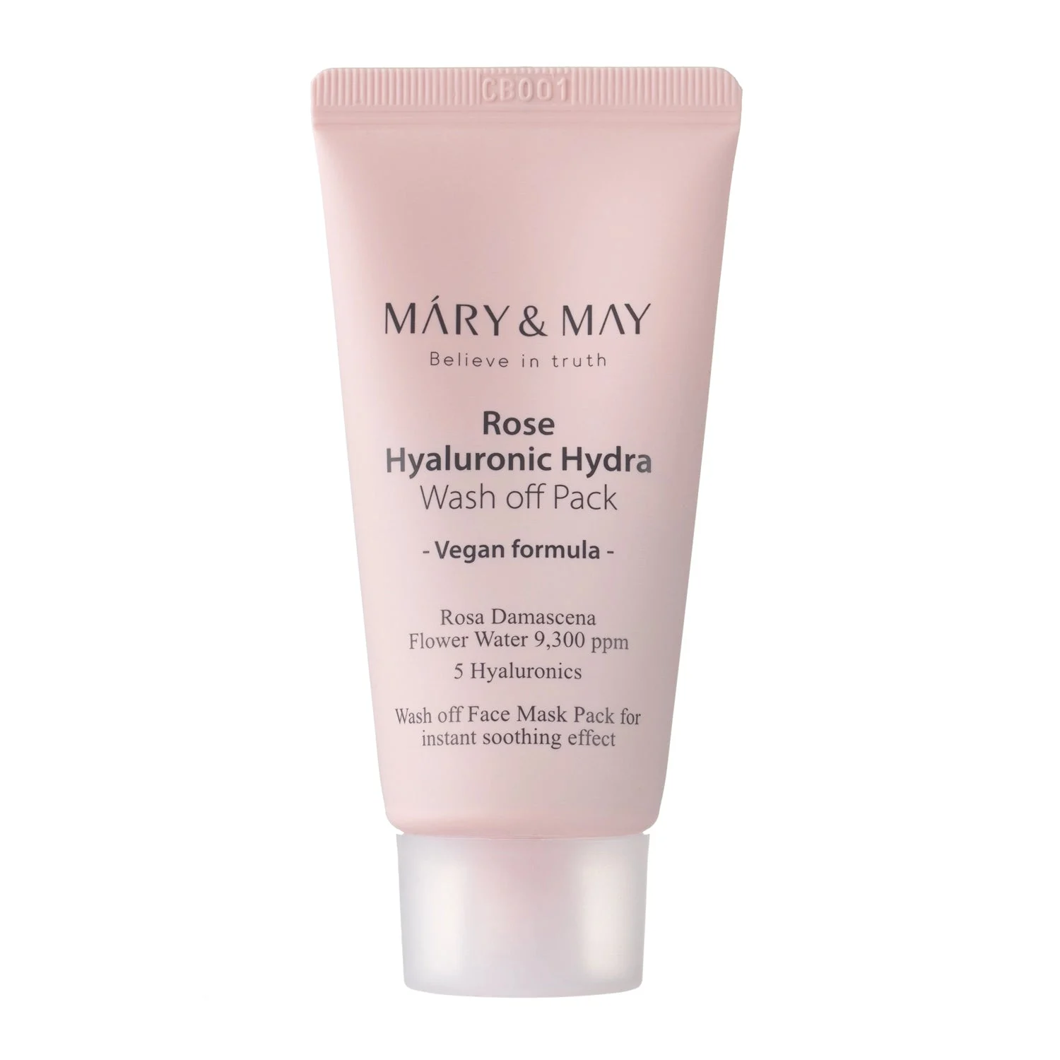 Mary&May Rose Acido Ialuronico Hydra Wash-off Pack Crema Maschera 30g