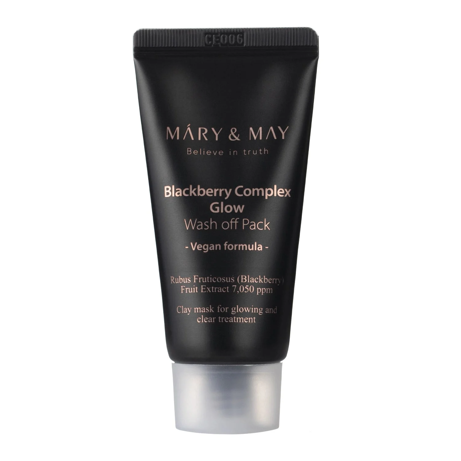 Mary&May Vegan Blackberry Complex Glow Wash-off Pack Clay Maschera Illuminante 30g