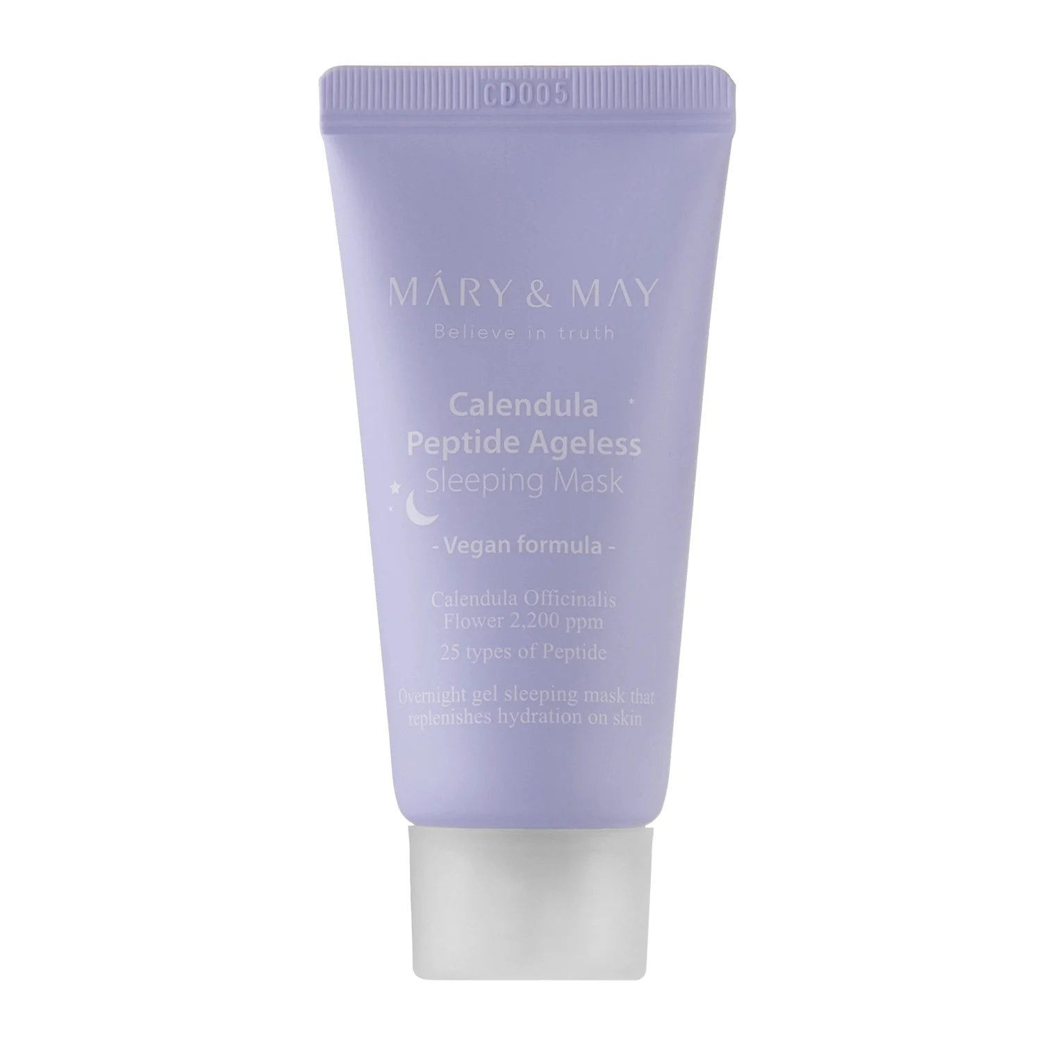 Mary&May Vegan Calendula Peptidi Ageless Sleeping Maschera Notte Lenitiva Rassodante 30g
