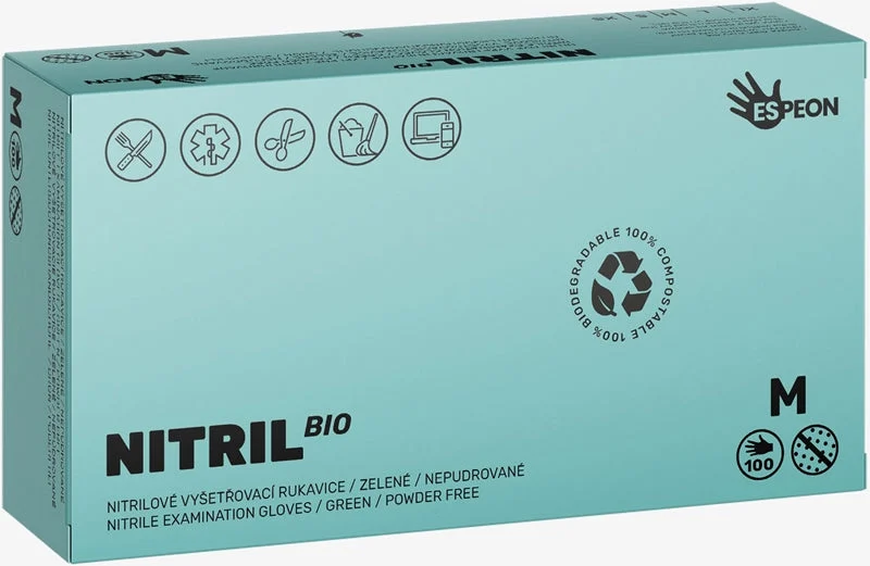 Guanti Espeon Nitril Bio Green In Nitrile Senza Polvere Taglia M 2X50 Pz