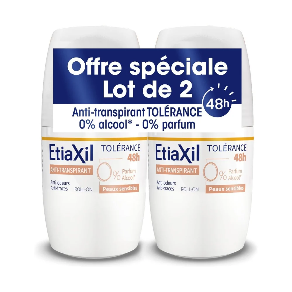 Etiaxil Anti-Transpirant Tolleranza 48H - Roll-On 2x50ml