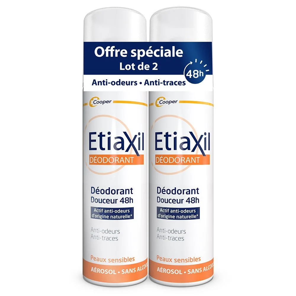 Etiaxil Deodorante delicato 48 ore - Aerosol - SET di 2x150 ml Lotto × 2