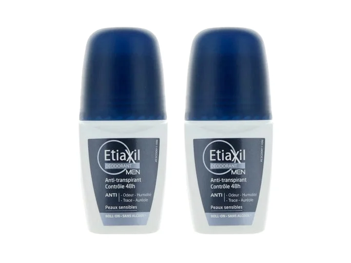 Etiaxil Deodorante Uomo Anti-Traspirante Controllo 48H Roll-on 2x50ml Lotto × 2