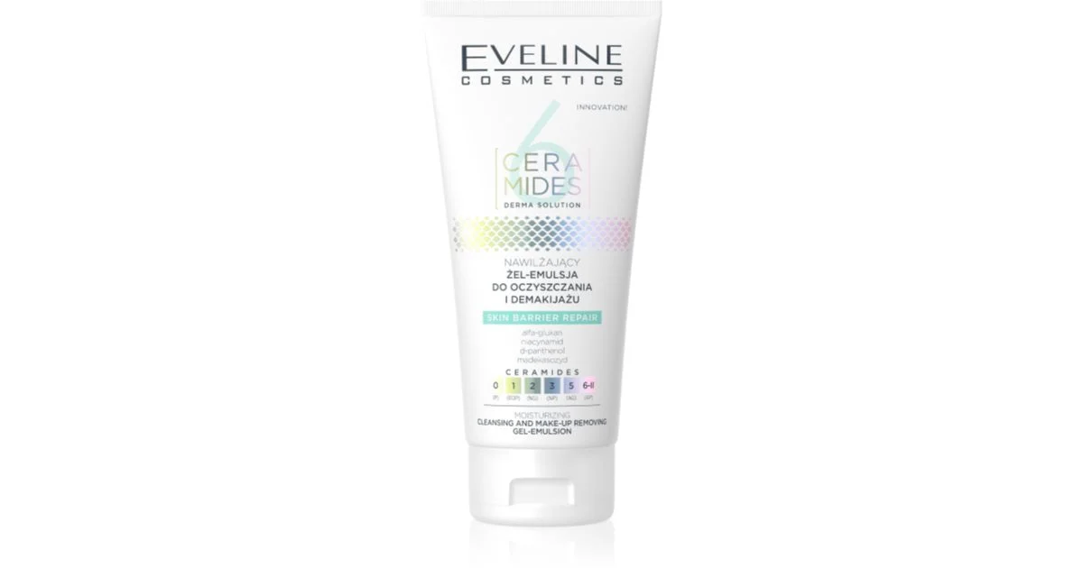 Eveline Cosmetics 6 Ceramidi Emulsione In Gel Per Una Pulizia In Profondità 150 Ml