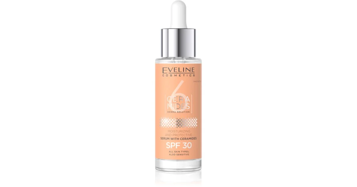 Eveline Cosmetics 6 Ceramidi Siero Protettivo Per Pelli Secche E Sensibili Spf 30 30 Ml