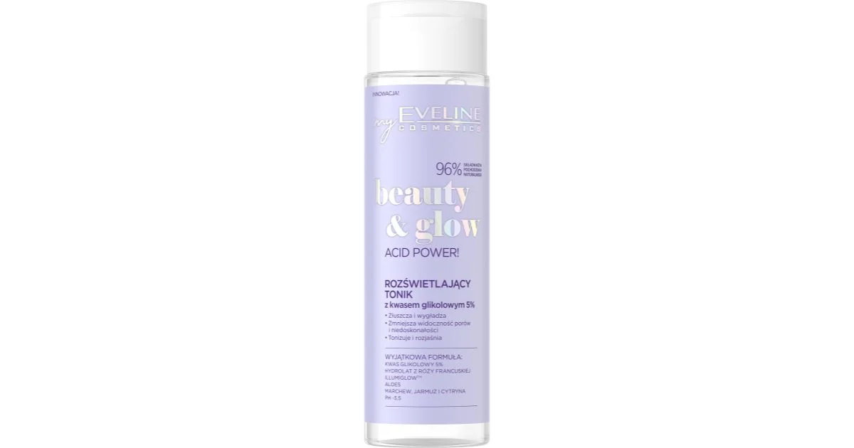 Eveline Cosmetics Beauty & Glow Acid Power! Lozione Viso Illuminante E Idratante 200 Ml