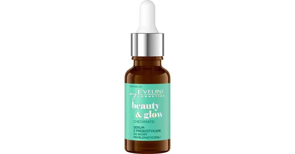 Eveline Cosmetics Beauty & Glow Checkmate! Siero Opacizzante Per Restringere I Pori Dilatati Con Prebiotici 18 Ml