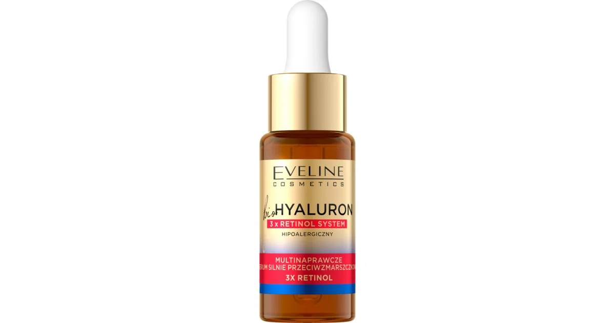 Eveline Cosmetics Bio Hyaluron 3X Retinol System Siero Notte Antirughe 18 Ml