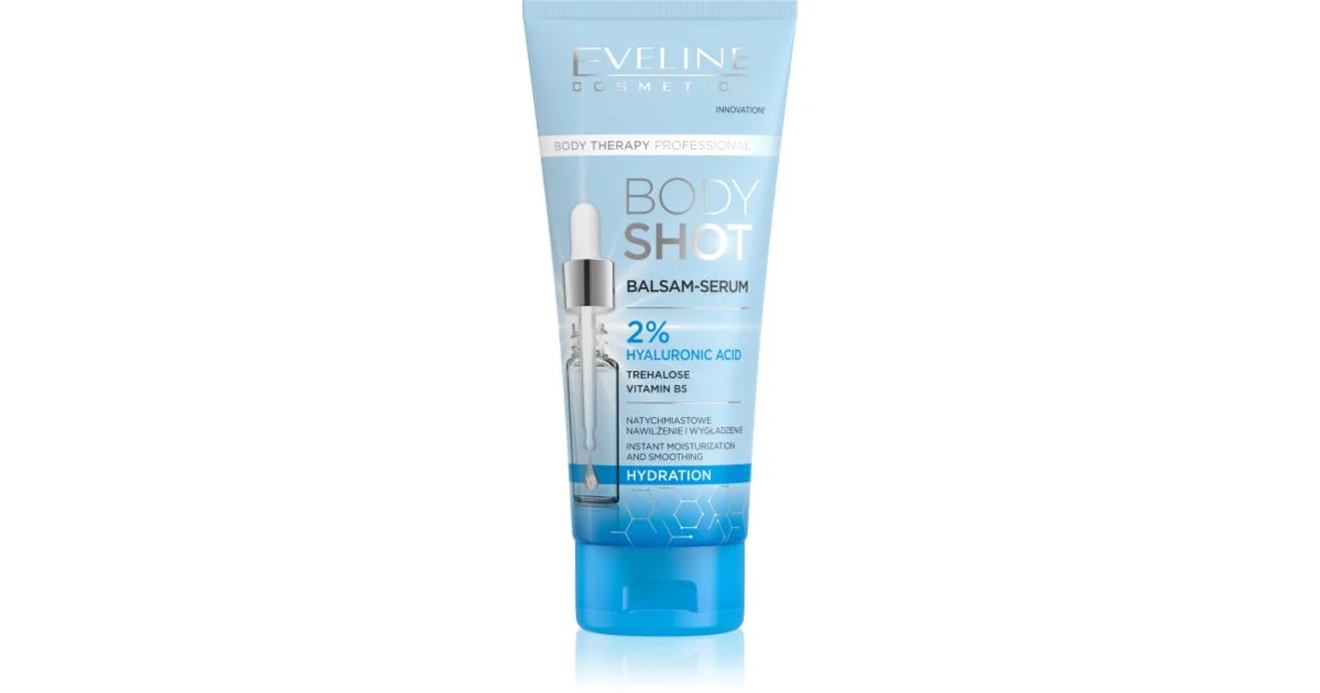 Eveline Cosmetics Shot 2% Acido Ialuronico Balsamo Di Idratazione Profonda Per Pelli Secche 200 Ml