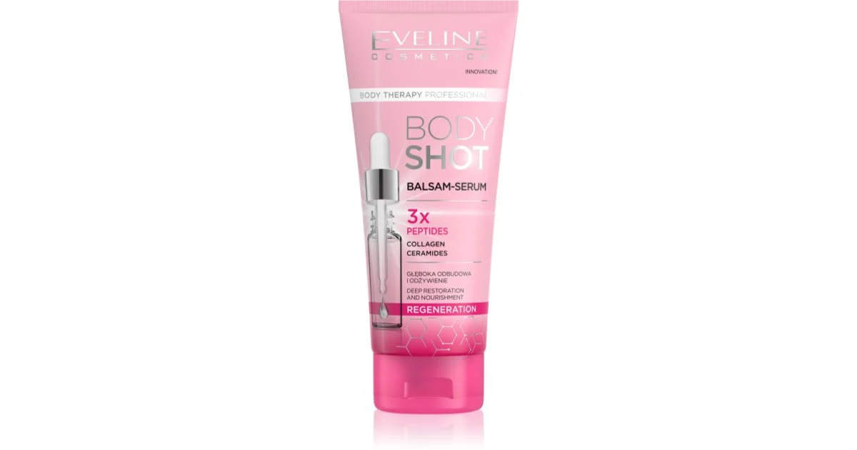 Eveline Cosmetics Shot 3 Peptidi Balsamo Rigenerante Per Pelli Molto Secche 200 Ml