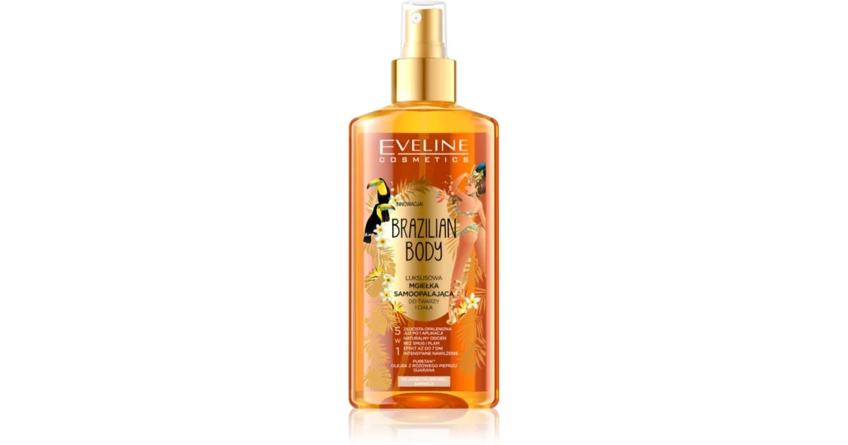 Eveline Cosmetics Brazilian Spray Corpo Autoabbronzante Per Un Look Naturale 150 Ml