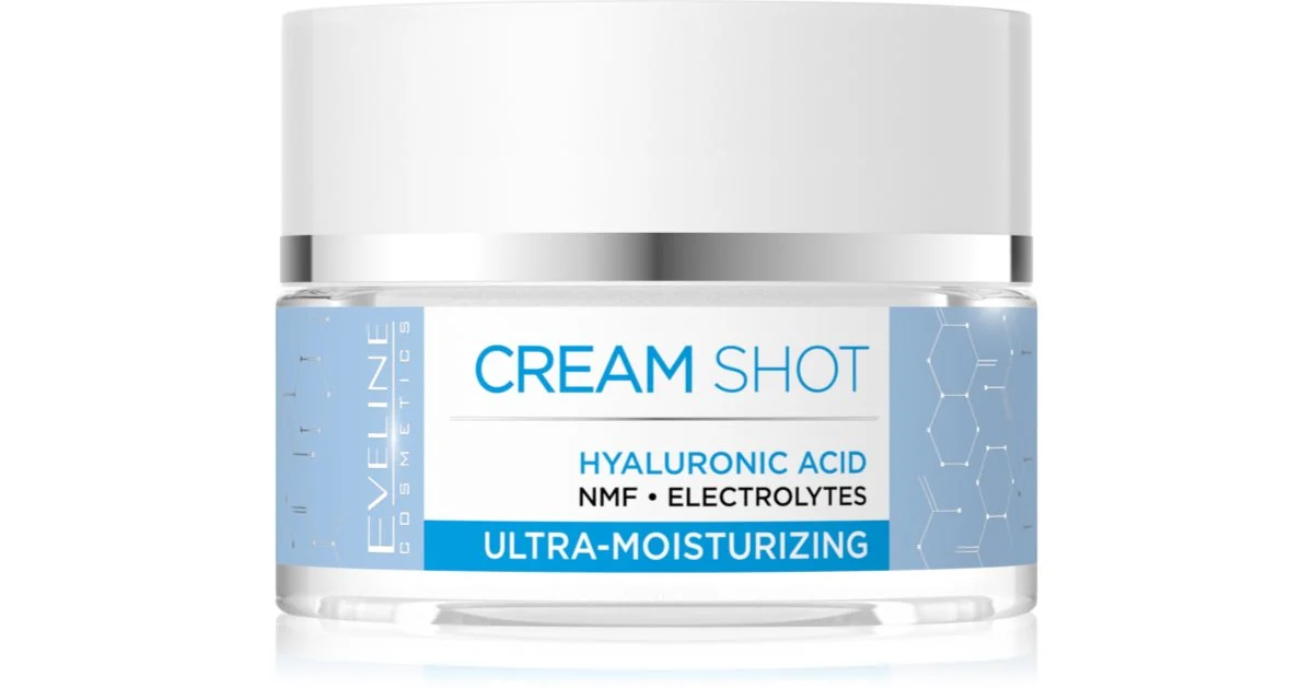 Eveline Cosmetics Shot Acido Ialuronico Crema Idratante Intensa Per Pelli Secche E Molto Secche 50 Ml