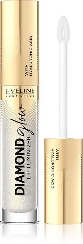 Eveline Cosmetics Diamond Glow Lucidalabbra Brillante Con Acido Ialuronico Colore 07 Golden Dust 4,5 Ml