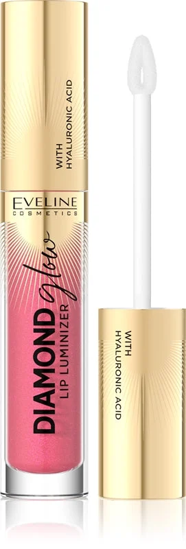 Eveline Cosmetics Diamond Glow Lucidalabbra Brillante Con Acido Ialuronico Colore 09 Peach Dream 4,5 Ml
