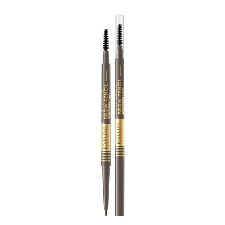 Eveline Cosmetics Micro Precise Matita Sopracciglia Waterproof Con Spazzolino 2 In 1 Colore 03 Marrone Scuro 4 G