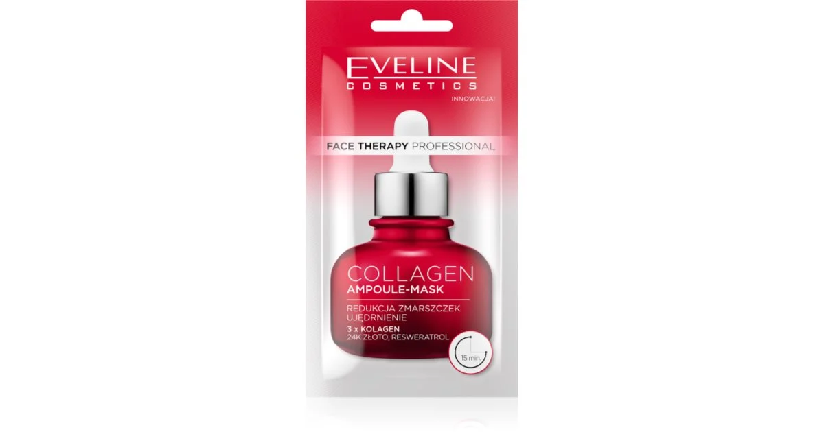 Eveline Cosmetics Face Therapy Collagen Maschera In Crema Per Ripristinare La Fermezza Della Pelle 8 Ml