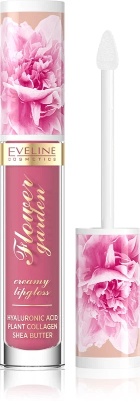 Eveline Cosmetics Flower Garden Lucidalabbra In Crema Con Acido Ialuronico Colore 03 Magnolia Charm 4,5 Ml