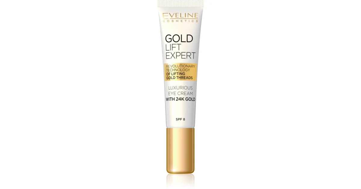 Eveline Cosmetics Gold Lift Expert Crema Di Lusso Per Occhi E Palpebre Con Oro A 24 Carati (Spf 8) 15 Ml
