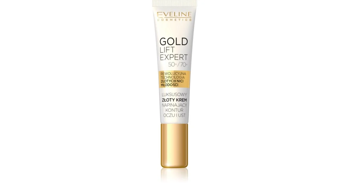 Eveline Cosmetics Gold Lift Expert Crema Lisciante Per Il Contorno Occhi E Le Labbra 15 Ml