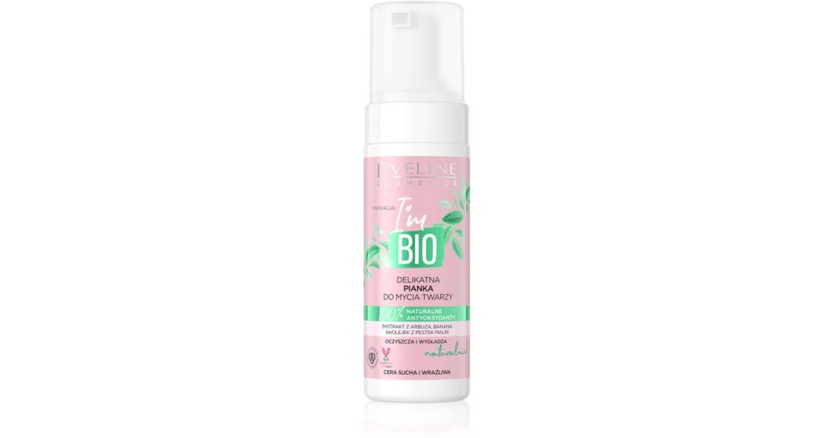 Eveline Cosmetics I' M Bio Mousse Detergente Delicata Per Pelli Secche E Sensibili 150 Ml