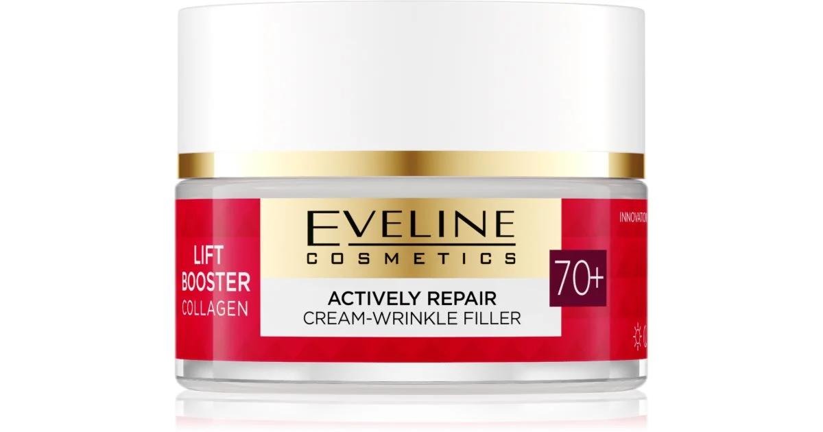 Eveline Cosmetics Lift Booster Collagen Crema Idratante E Nutriente Per Le Rughe 70+ 50 Ml