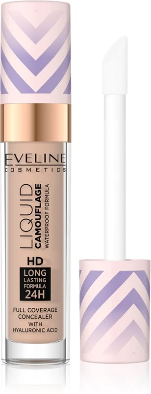 Eveline Cosmetics Liquid Camouflage Correttore Waterproof Con Acido Ialuronico Colore 06 7,5 Ml