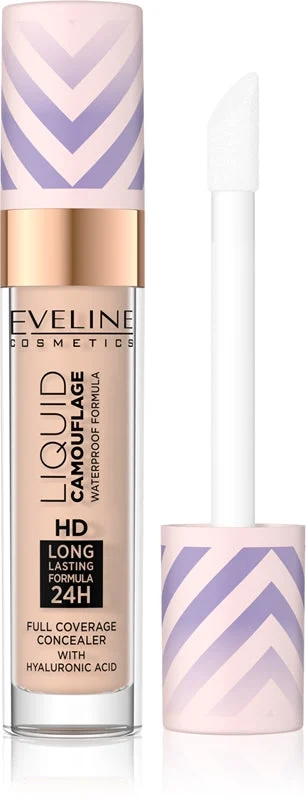 Eveline Cosmetics Liquid Camouflage Correttore Waterproof Con Acido Ialuronico Colore 2.5 7,5 Ml