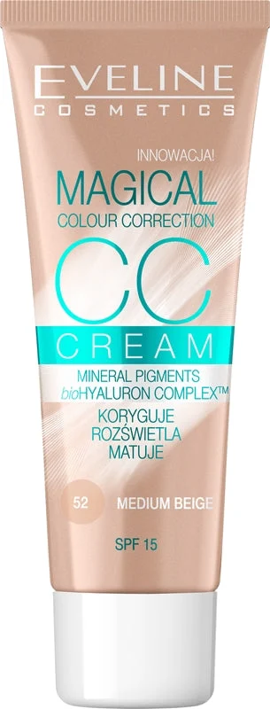 Eveline Cosmetics Magical Color Correction Cc Cream Spf 15 Colore 52 Beige Medio 30 Ml