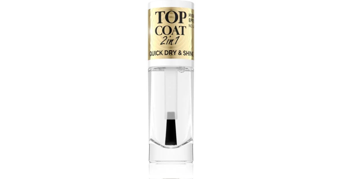 Eveline Cosmetics Terapia Unghie Professional Top Coat Unghie 2 In 1 8 Ml