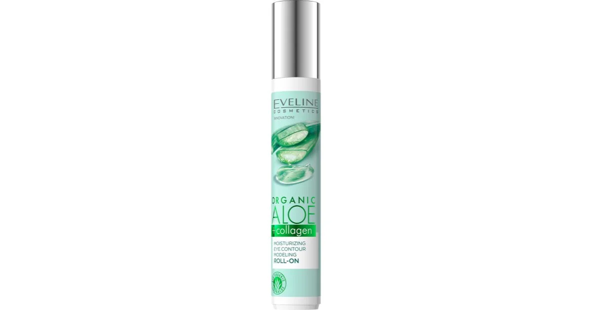 Eveline Cosmetics Aloe Biologica +Collagene Roll-On Per Occhi Effetto Idratante 15 Ml