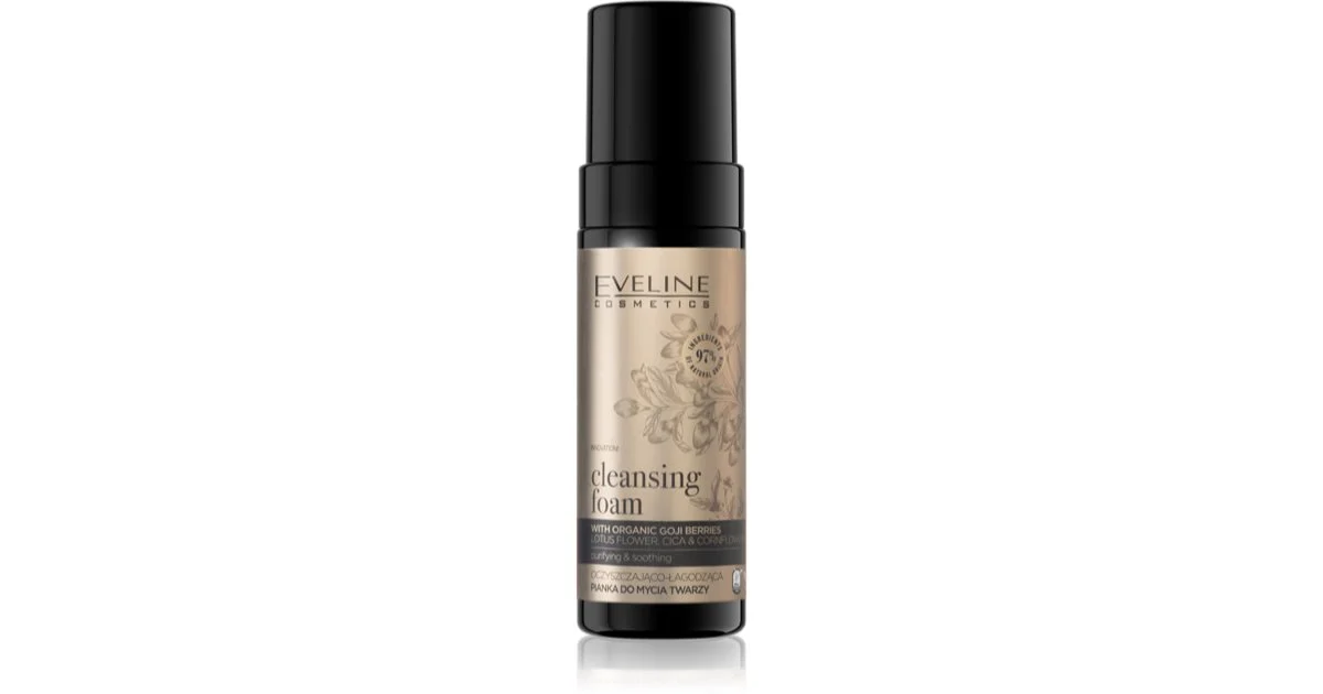 Eveline Cosmetics Organic Gold Mousse Detergente Idratante E Lenitiva Per Pelli Sensibili 150 Ml