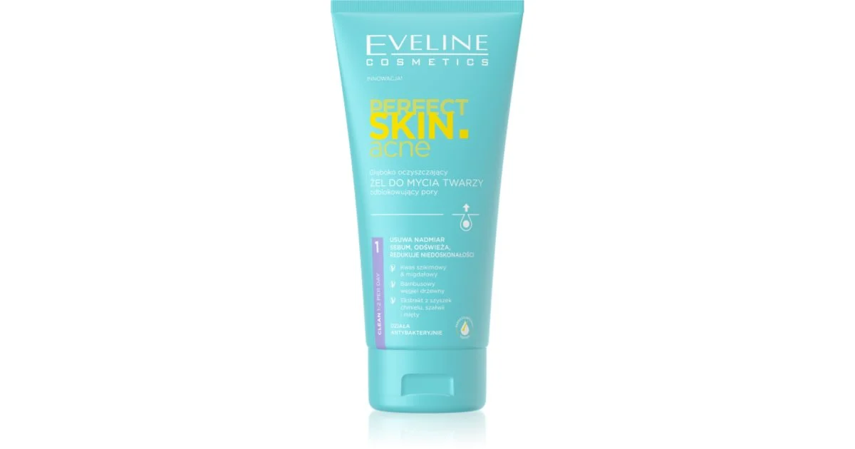 Eveline Cosmetics Perfect Skin .Acne Gel Di Pulizia Profonda Per Pelli Problematiche 150 Ml