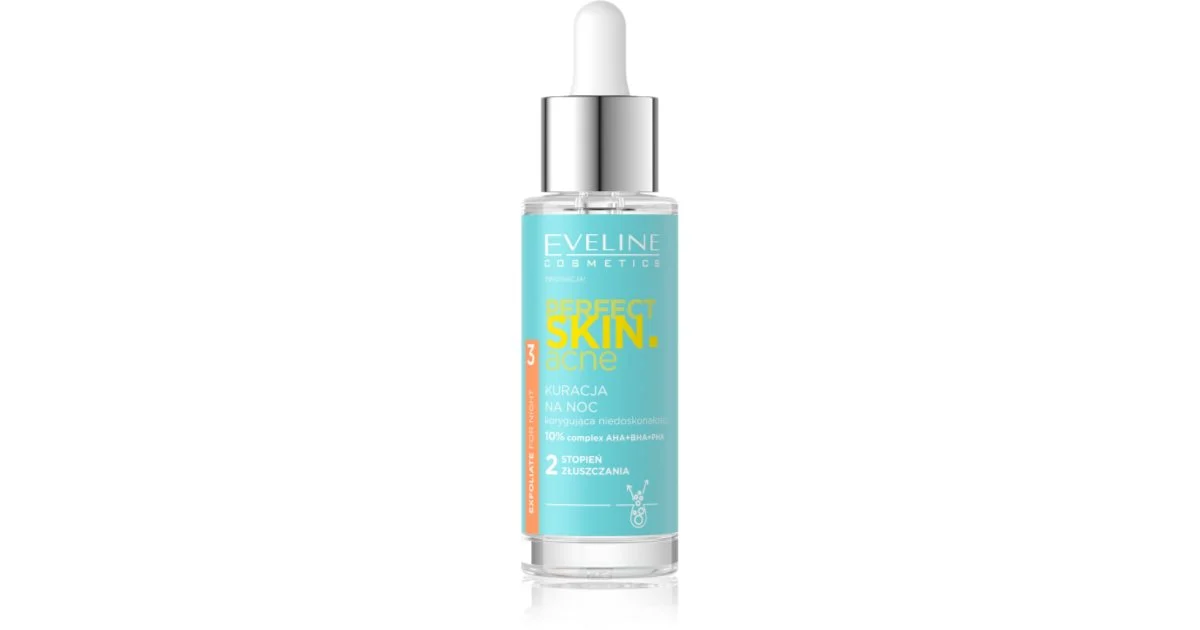 Eveline Cosmetics Perfect Skin .Acne Trattamento Notte Intensivo Contro Le Imperfezioni Della Pelle 30 Ml