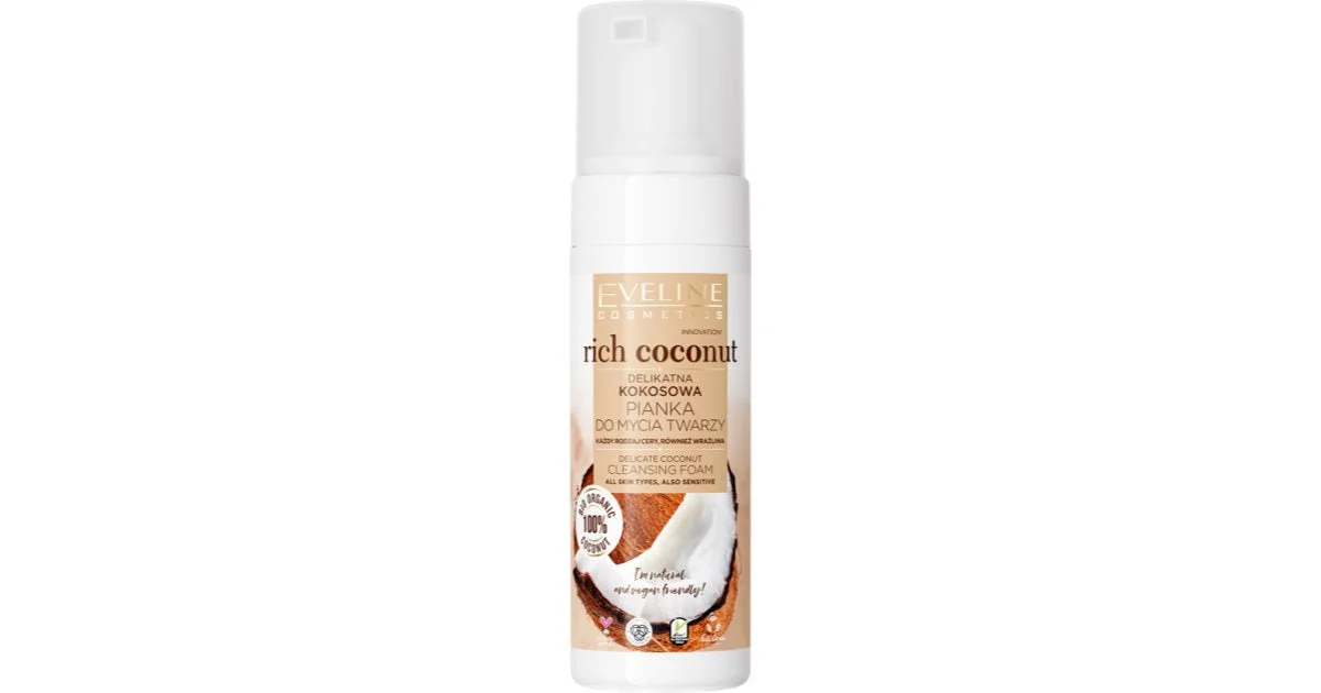 Eveline Cosmetics Cocco Ricco Mousse Detergente Delicata Con Probiotici 150 Ml