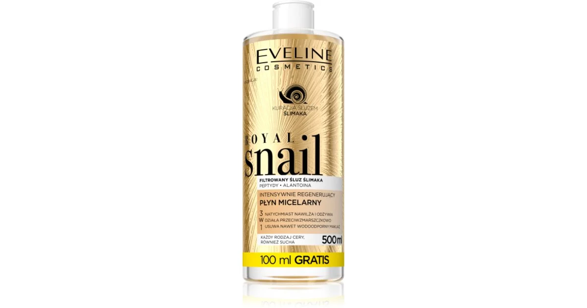 Eveline Cosmetics Royal Snail Acqua Micellare Effetto Rigenerante 500 Ml