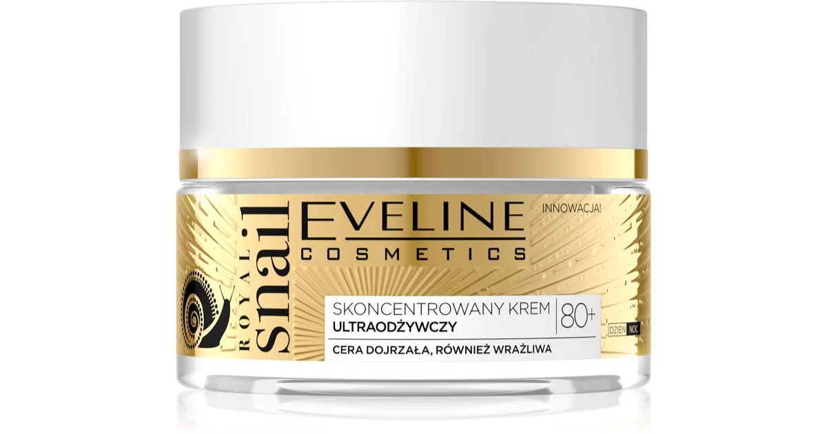 Eveline Cosmetics Royal Snail Crema Nutriente Intensa Per Rughe Profonde 80+ 50 Ml