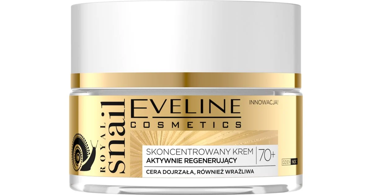 Eveline Cosmetics Royal Snail Trattamento Idratante E Illuminante Intenso Giorno E Notte 70+ 50 Ml