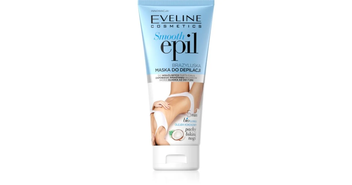 Eveline Cosmetics Smooth Epil Crema Depilatoria Per Mani, Ascelle E Inguine 175 Ml