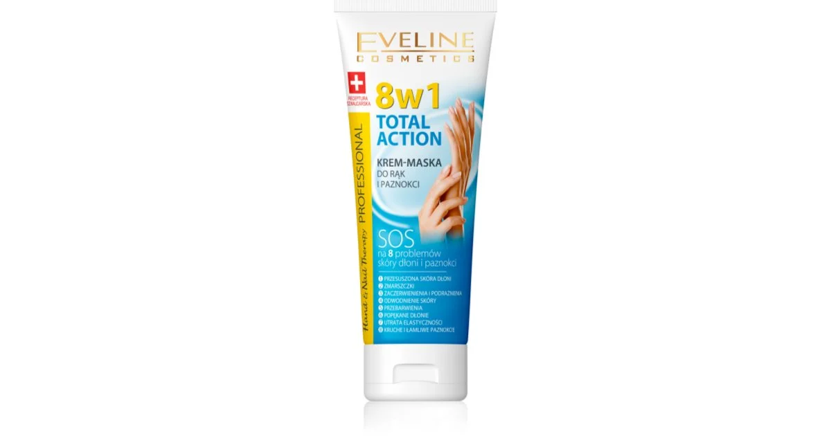 Eveline Cosmetics Total Action Crema Per Mani E Unghie 8 In 1 75 Ml