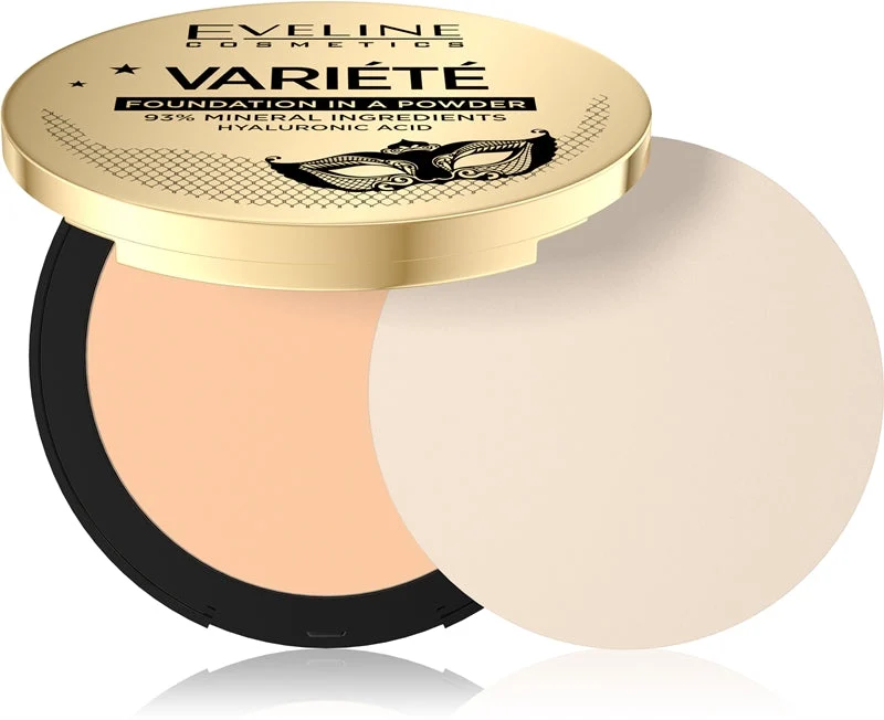 Eveline Cosmetics Variété Cipria Compatta Minerale Con Applicatore Colore 02 Naturale 8 G