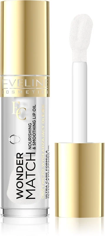 Eveline Cosmetics Wonder Match Olio Nutriente Per Le Labbra Colore 01 Trasparente 5 Ml