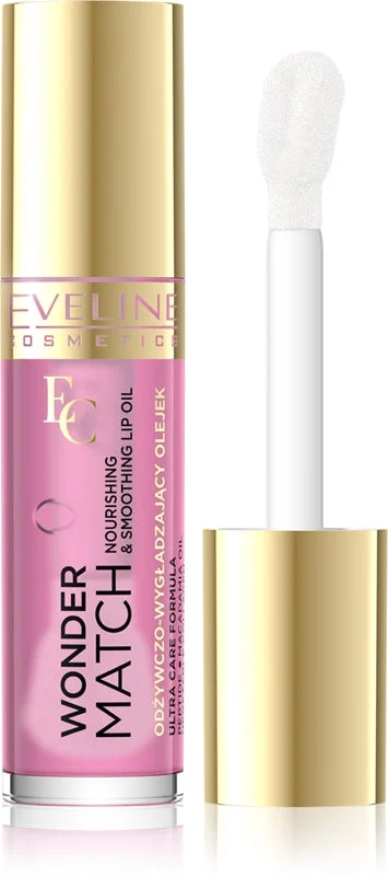 Eveline Cosmetics Wonder Match Olio Nutriente Per Le Labbra Colore 02 Delicate Rose 5 Ml