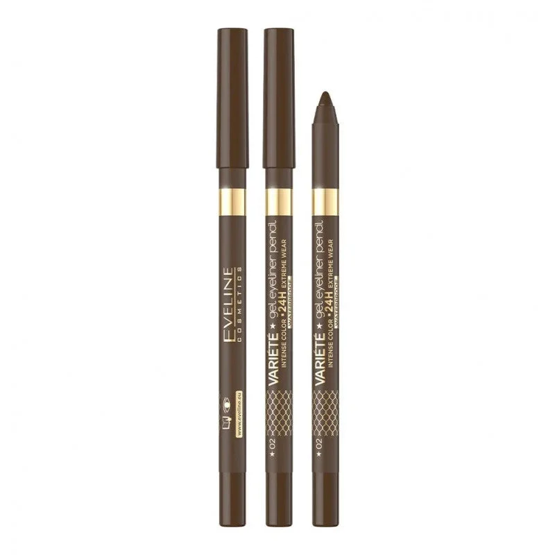 Eveline Cosmetics Variété Matita Al Gel Waterproof Per Occhi Colore 02 Marrone 1 Pz