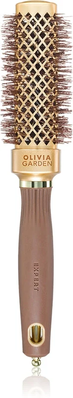 Olivia Garden Expert Straight Wavy spazzola quadrata per l’asciugatura con il phon 30 mm