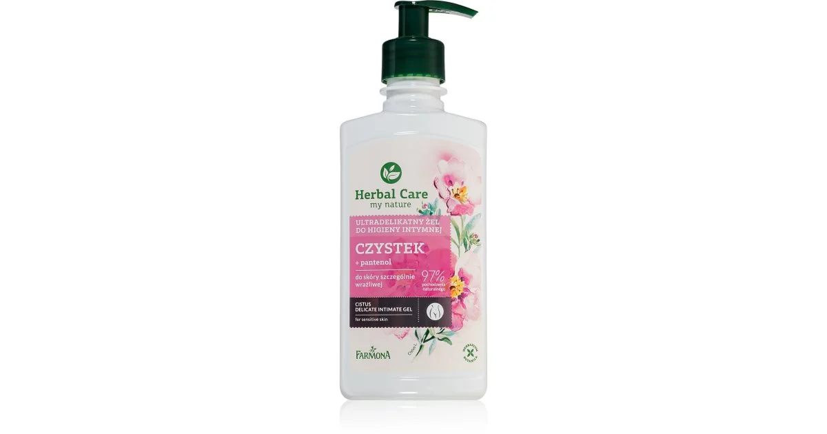 Farmona Herbal Care Cistus Gel Delicato Per L'Igiene Intima Per Pelli Sensibili 330 Ml