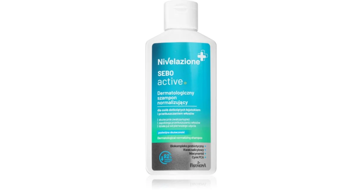 Farmona Nivelazione Sebo Active Shampoo Normalizzante Per Cuoi Capelluti Grassi E Irritati 100 Ml
